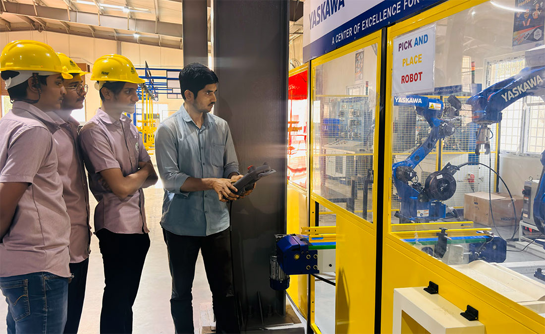 Engineers on an aerostructures build in Telangana
