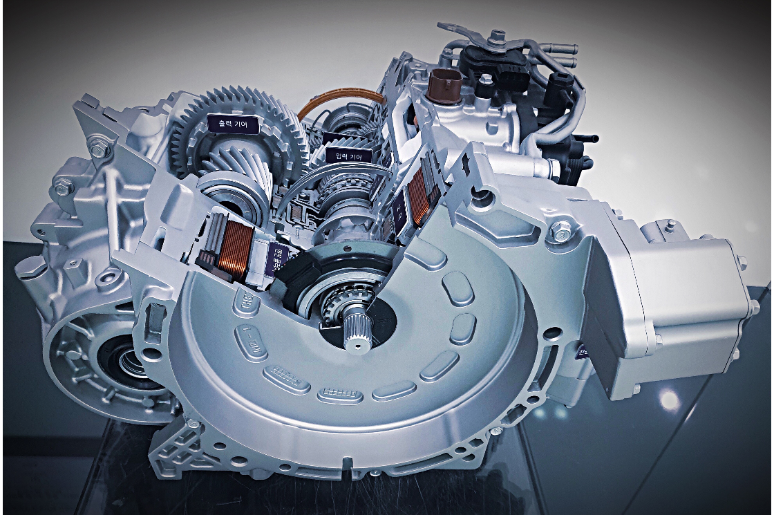 An electric drive unit, sectioned