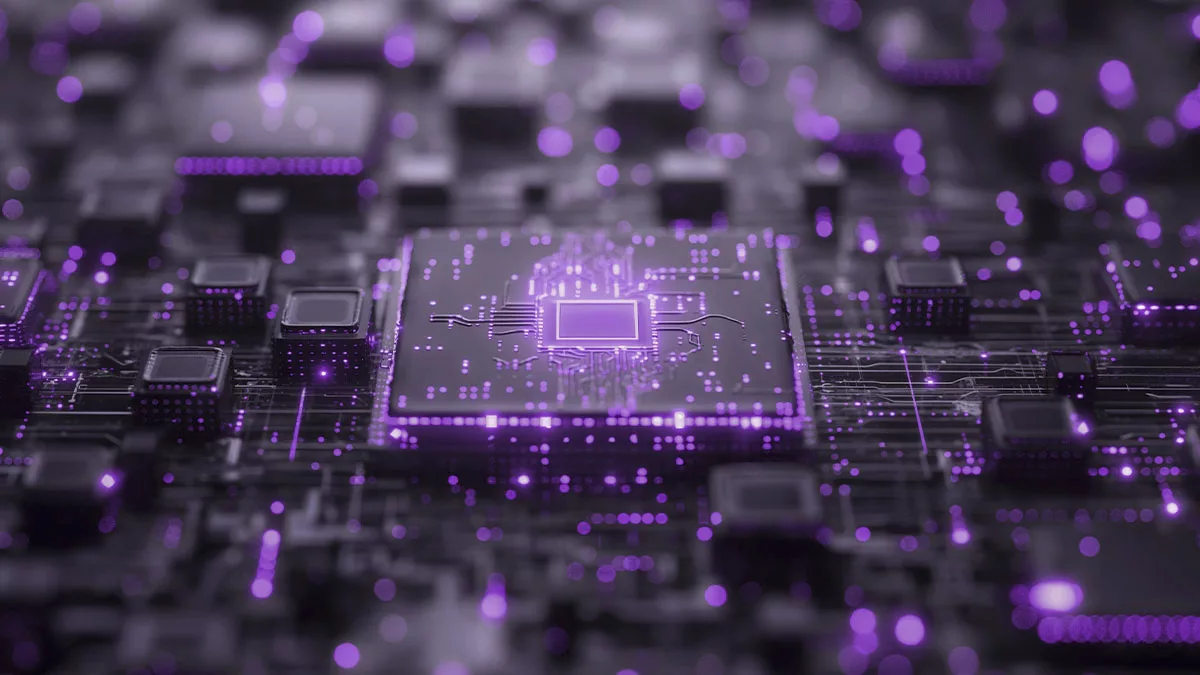A semiconductor package on a circuit board
