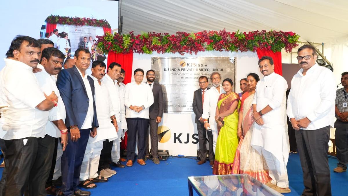 Foundation stone laid for KJS India Private Limited, Unit-II