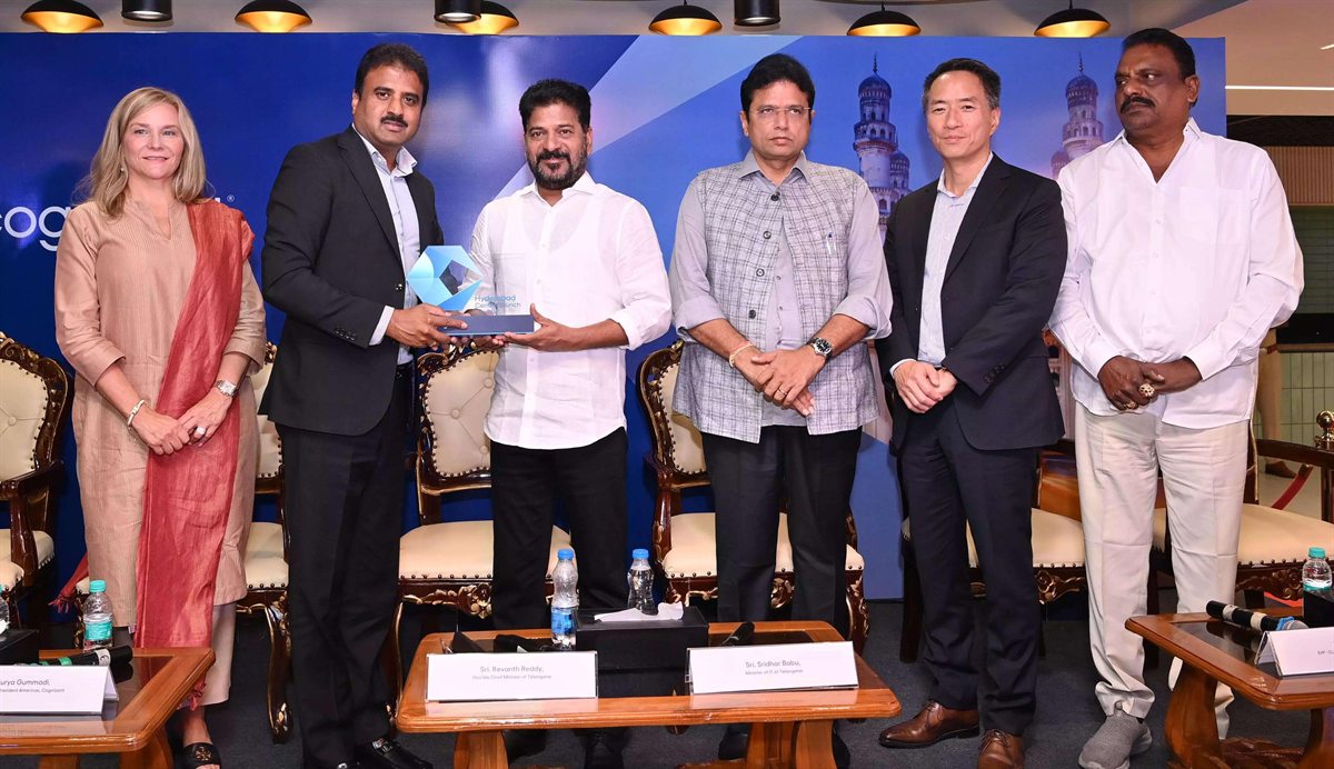 The launch of a global technology centre in Hyderabad