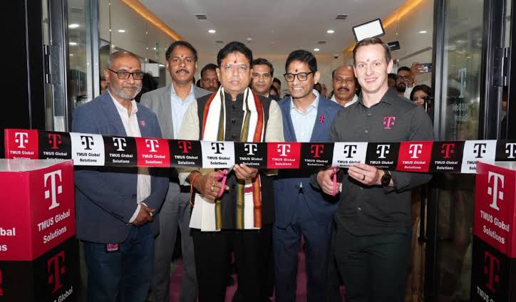 The ribbon-cutting for TMUS Global Solutions in Hyderabad