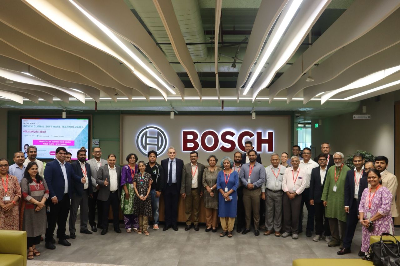Participants at the Germany–India Round Table, Hyderabad Chapter, hosted by Bosch