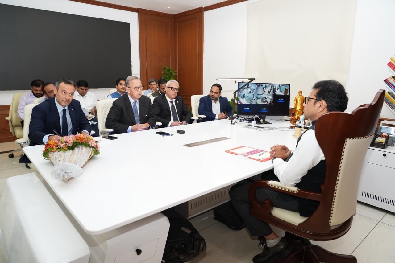A meeting during the visit of the Ambassador of Italy to Hyderabad