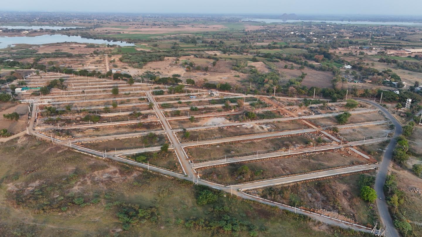 Aerial view of the housing zone