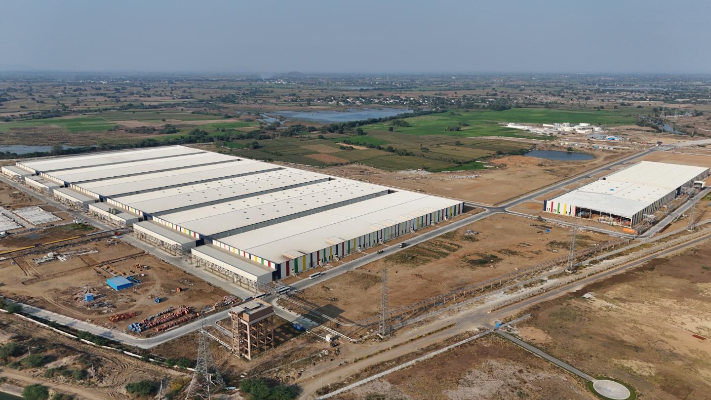 The Kitex Garments site and its surroundings, seen from the air