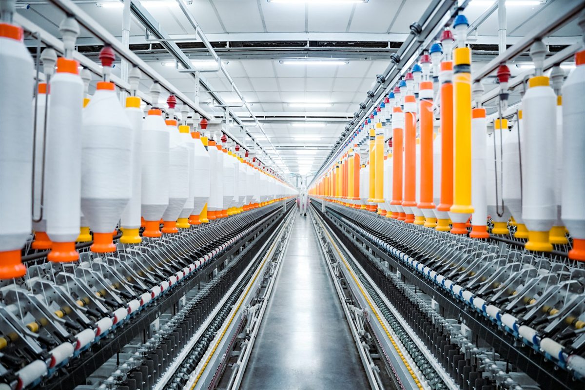 A ring-spinning hall in a Telangana textile mill