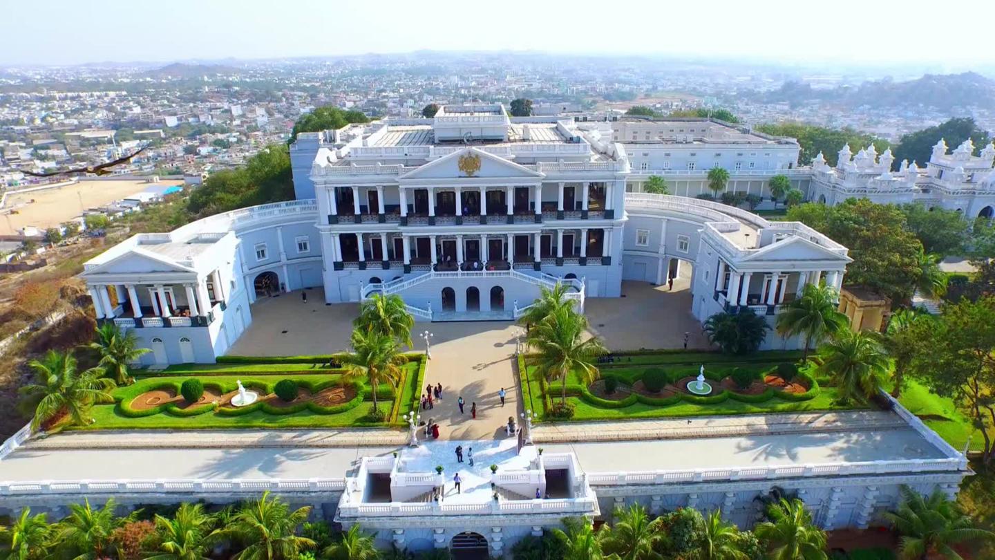 Falaknuma Palace, Hyderabad, seen from above