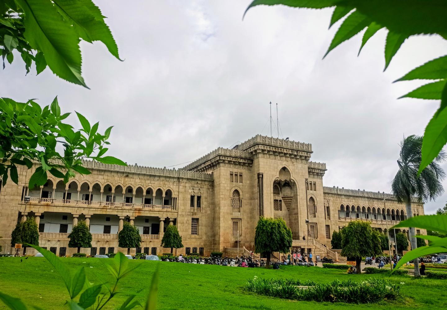 The Osmania University main building, Hyderabad