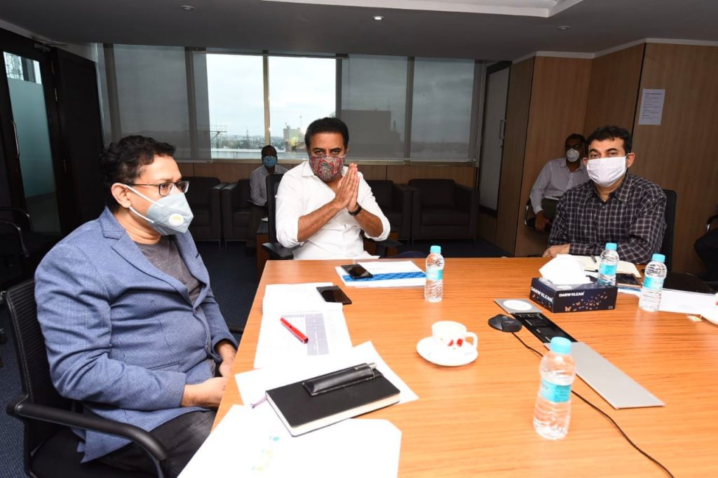 Minister-for-IT-Industries-and-MAUD-KT-Rama-Rao-reviewed-the-progress-of-T-Fiber-project-16-06-2020