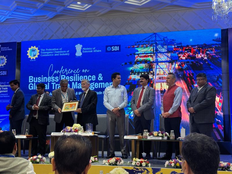 Photograph 2 for: Special Chief Secretary Sanjay Kumar outlines Telangana’s export, logistics and AI plans at FTCCI Global Trade Event