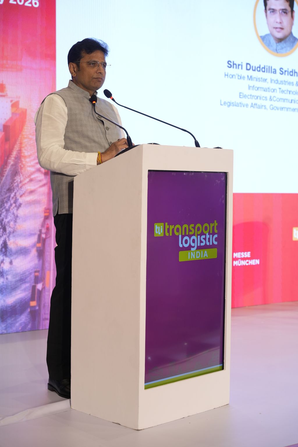 Photograph 3 for: Telangana positions logistics as strategic economic infrastructure at Transport Logistic India & Air Cargo India 2026