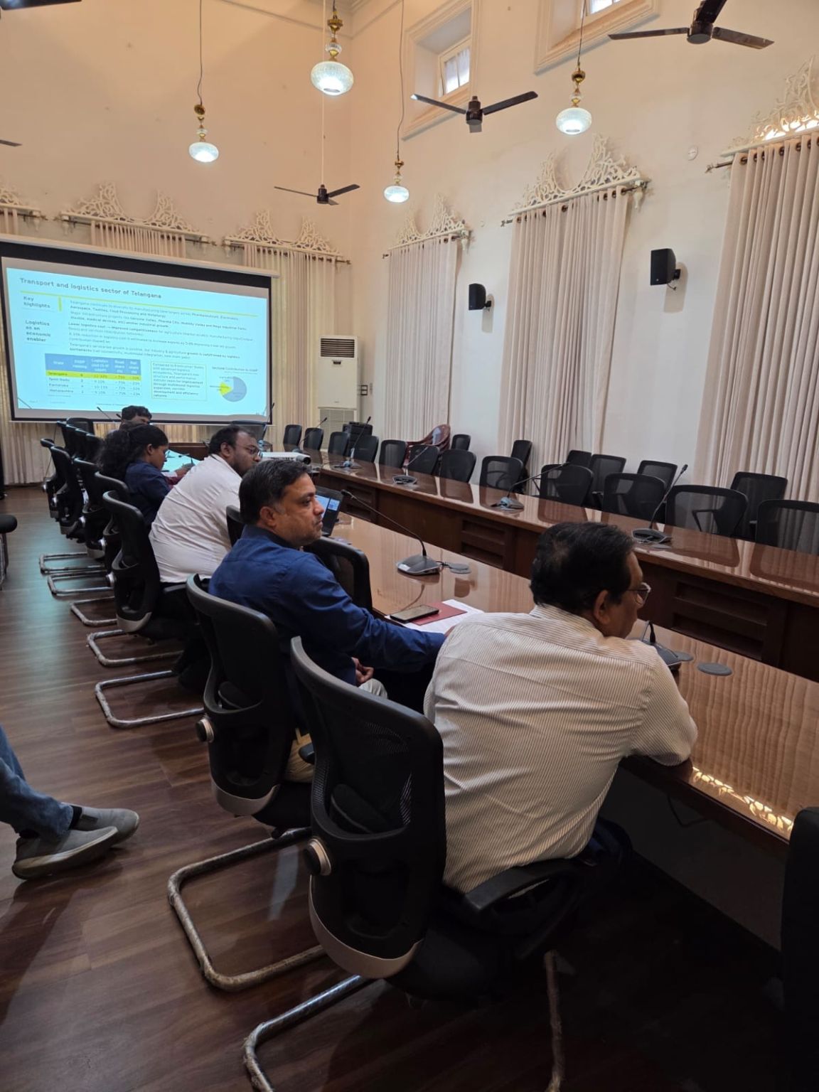 Photograph 2 for: Director, DPIIT reviews Telangana’s logistics sector with the Department of Industries